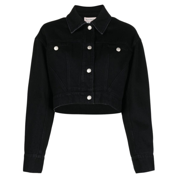 cropped denim jacket