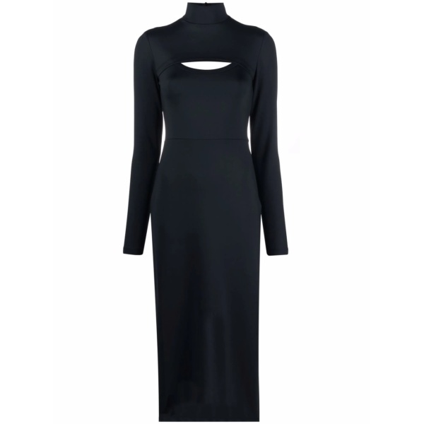 cut-out mid-length dress