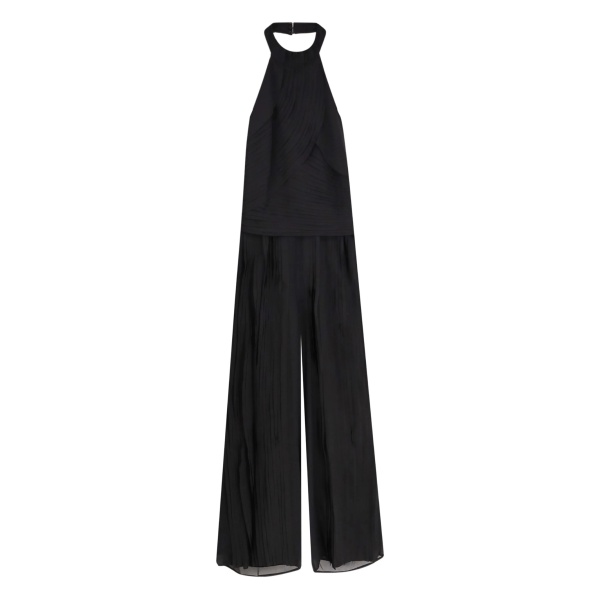 Dellana pleated halterneck jumpsuit