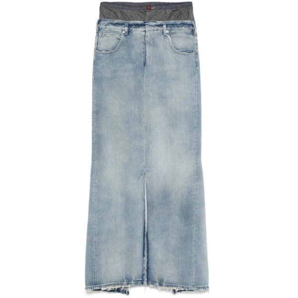 denim maxi skirt