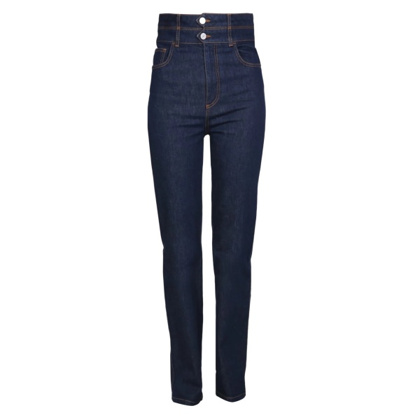 double-button jeans