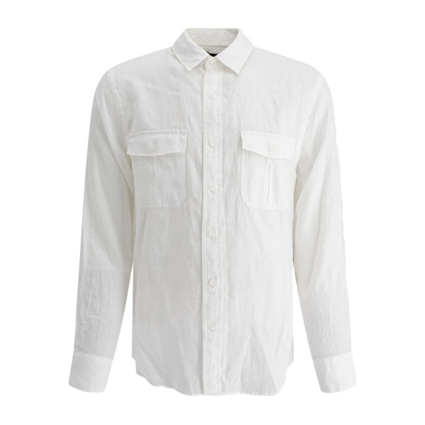 double-pocket linen shirt