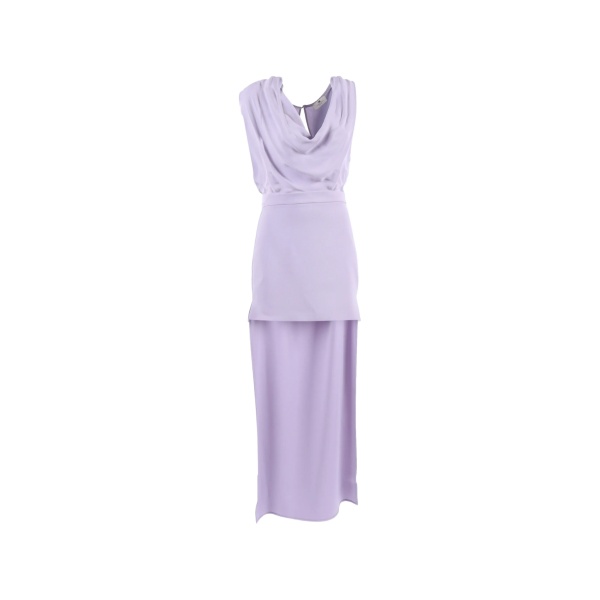 draped keyhole mini dress
