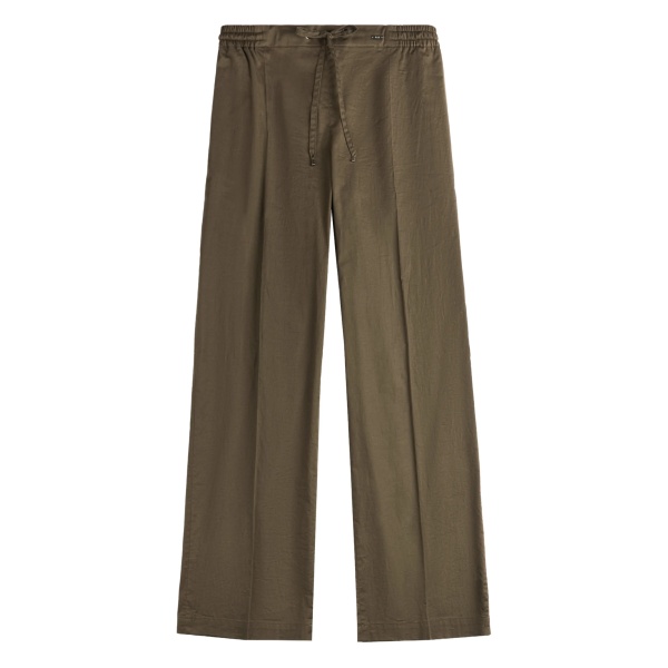 drawstring-fastening trousers