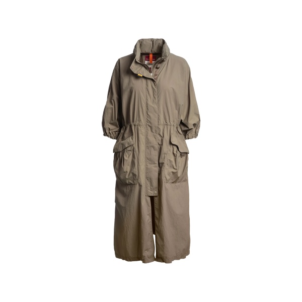 drawstring parka coat