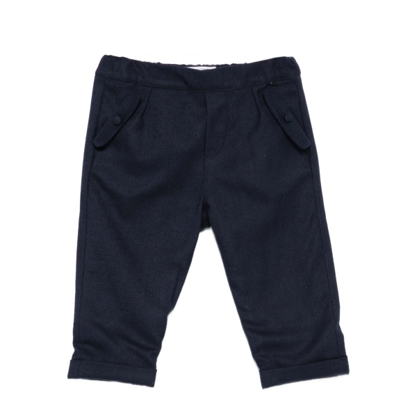 elastic-waistband trousers