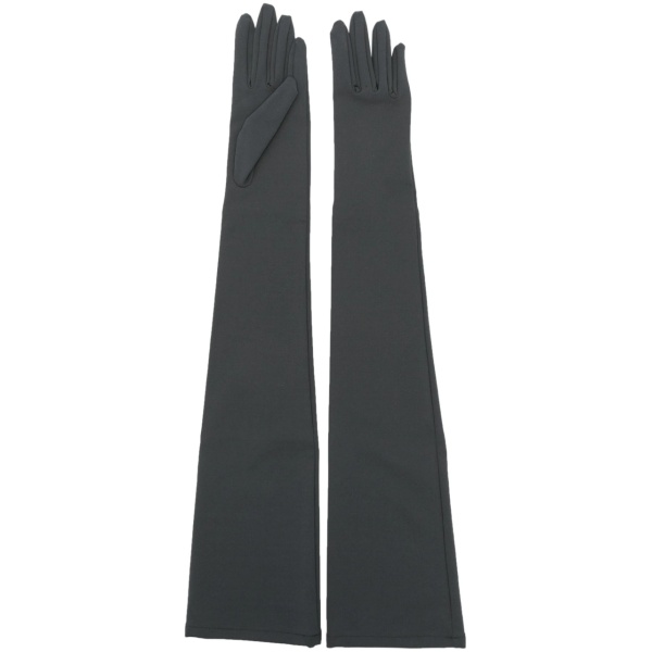 elbow-length stretch-design gloves