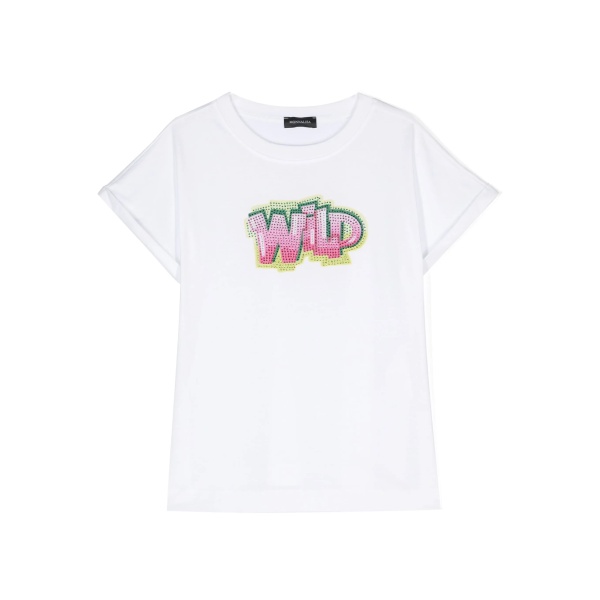 embellished graphic-print T-shirt