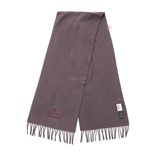 embroidered fringed scarf