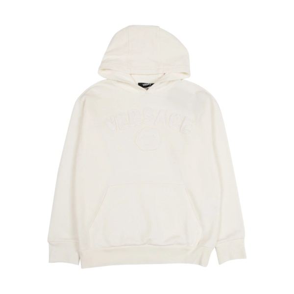 embroidered logo hoodie