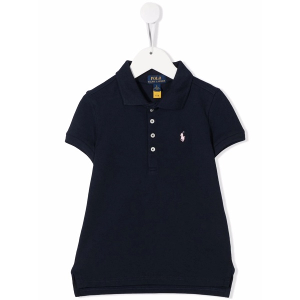 embroidered-logo polo shirt