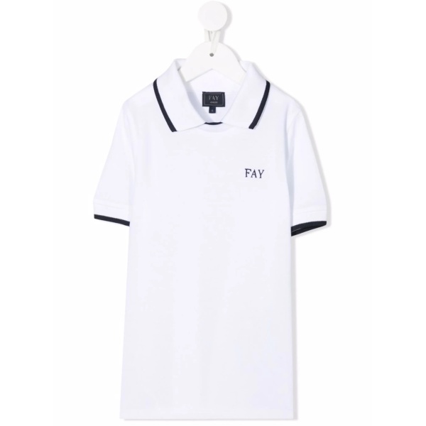 embroidered-logo short-sleeves polo shirt
