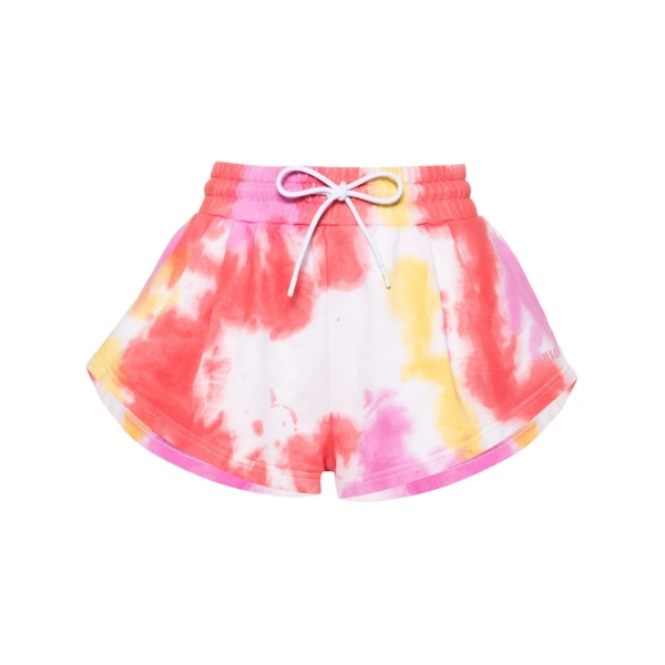 embroidered-logo shorts