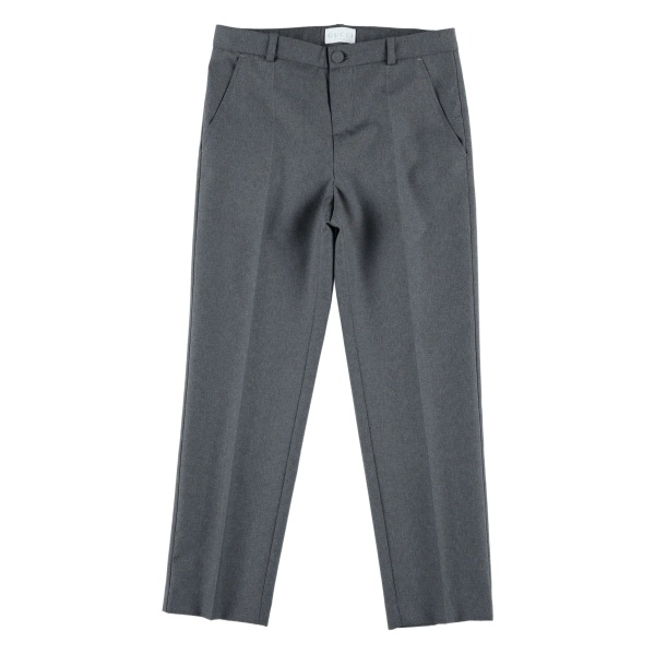 embroidered-pocket trousers