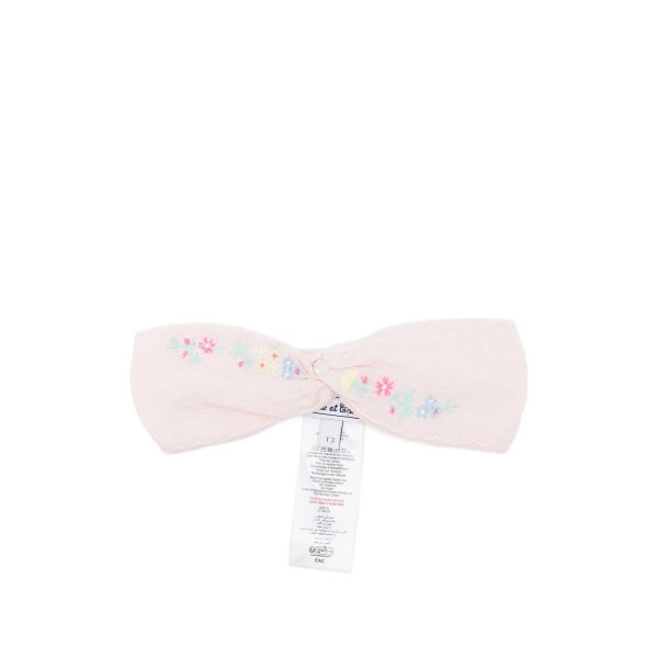 floral-embroidered headband