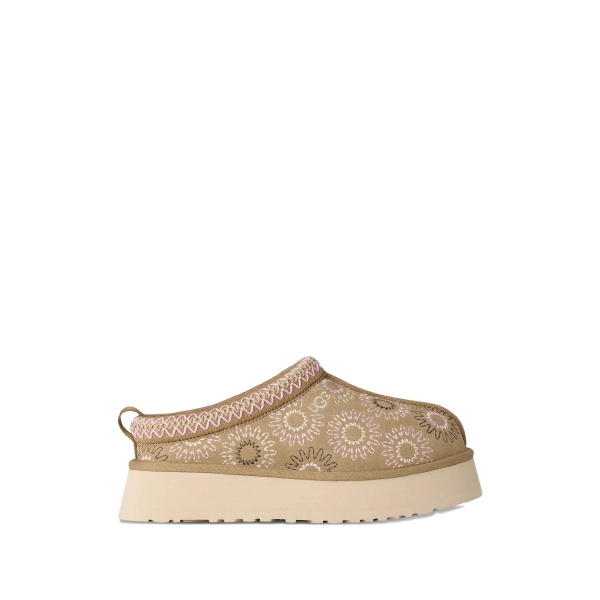 floral-embroidery platform slippers