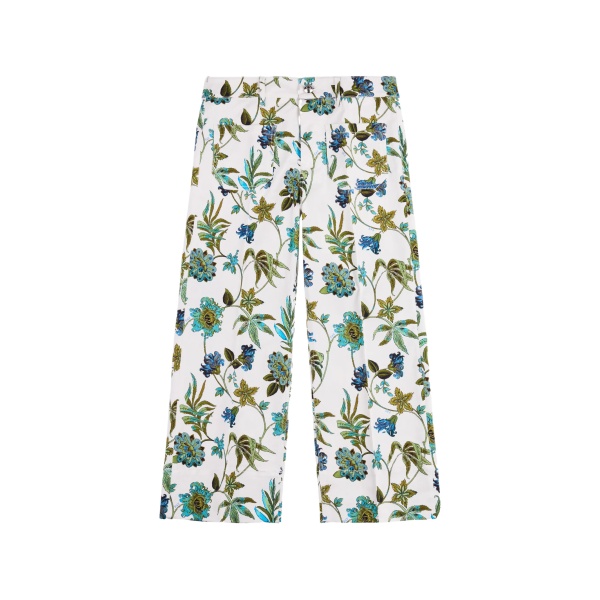 floral pocket trousers