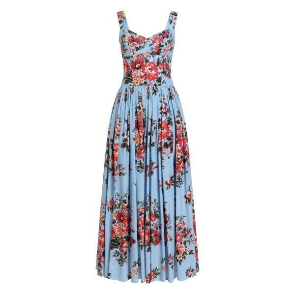 flower bouquet-print maxi dress