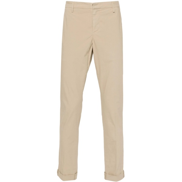 gabardine tapered chino trousers