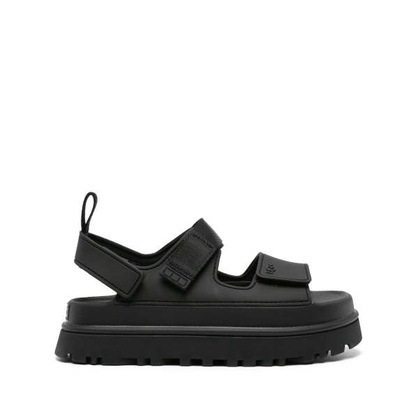 Golden Glow touch-strap sandals