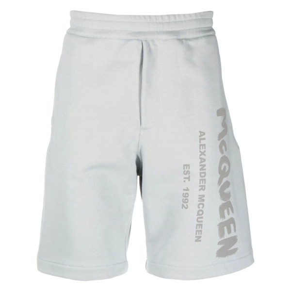 Graffiti-print track shorts