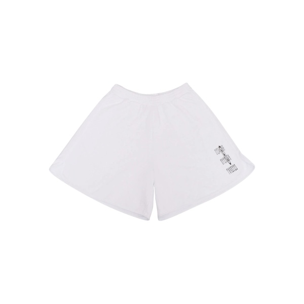 graphic-print cotton shorts