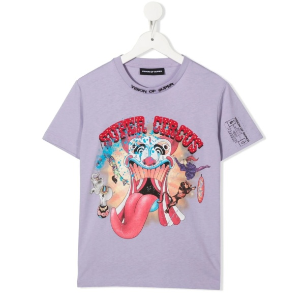 graphic-print logo-embroidered T-shirt