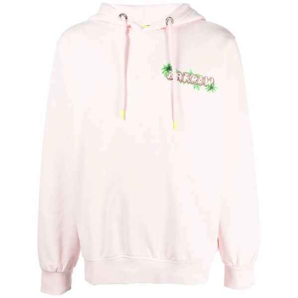 graphic-print pullover hoodie