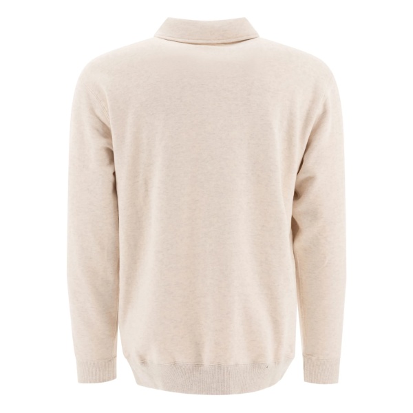 half-zip kangaroo-pocket sweatshirt