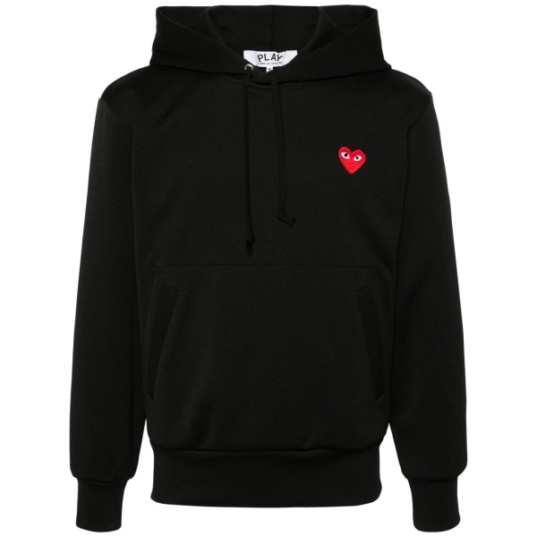 heart-print pullover hoodie