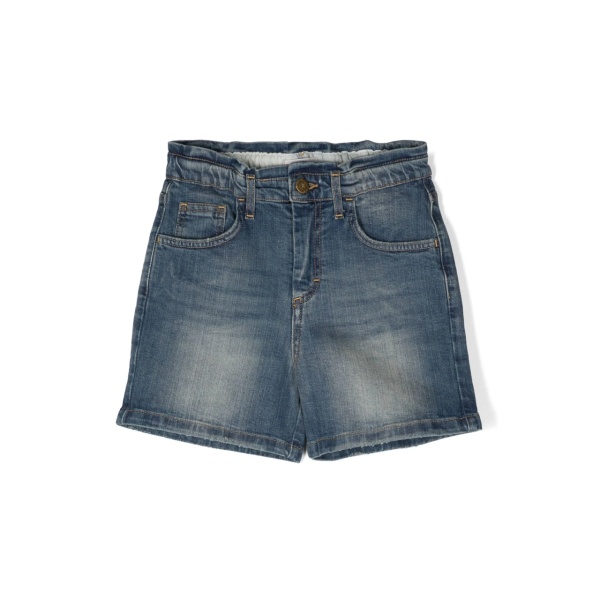 high-rise denim shorts