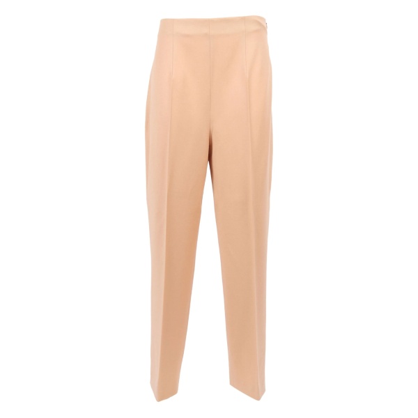 high-waisted trousers