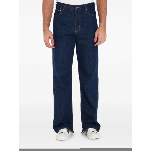 high-wait wide-leg jeans