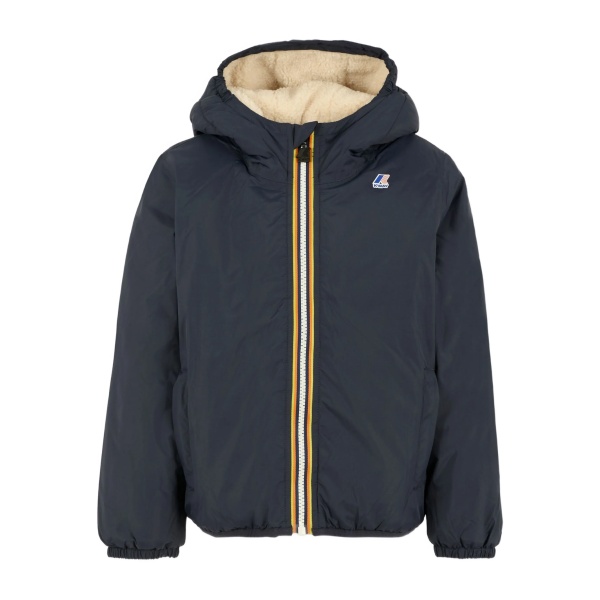 hooded fleece-lined jacket