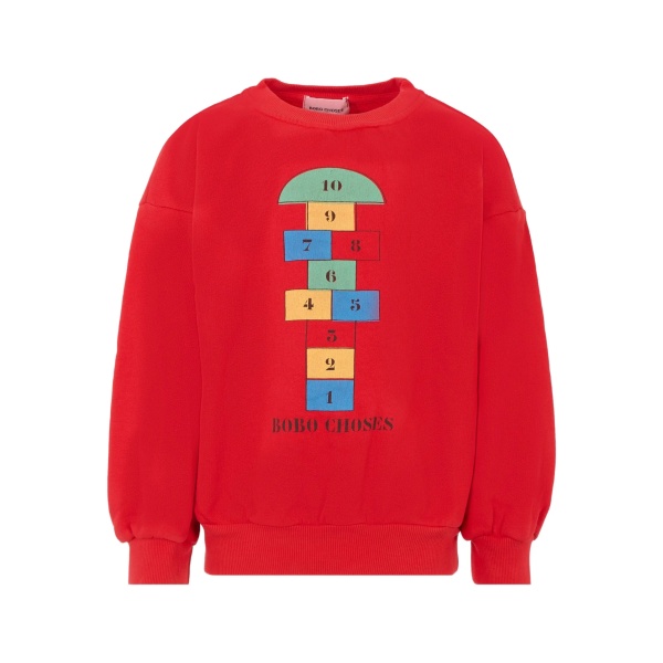 hopscotch-print sweatshirt