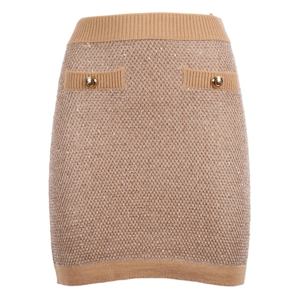 knitted mini skirt