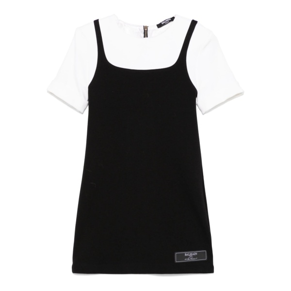 layered-effect dress