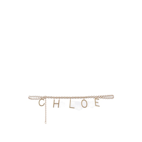 lettered chain belt