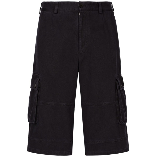 logo-appliqué cotton cargo shorts