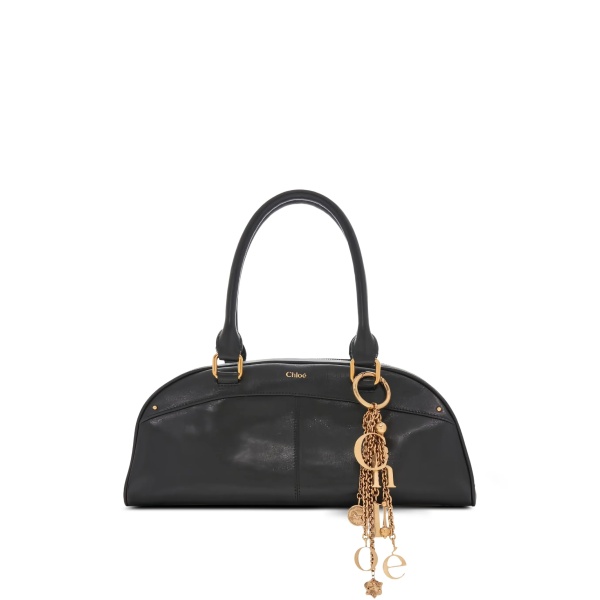 logo-charm shoulder bag