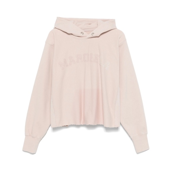 logo cotton hoodie