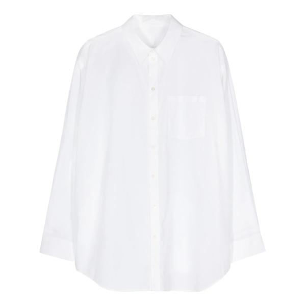 logo-embroidered cotton shirt