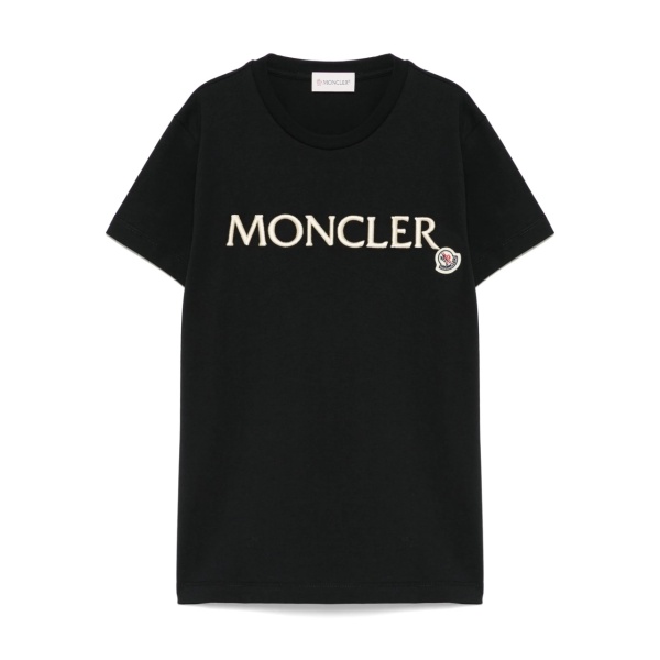 logo-embroidered cotton T-shirt