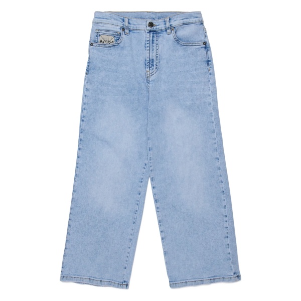 logo-embroidered five-pockets jeans