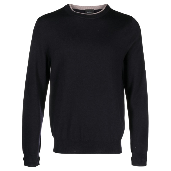 logo-embroidered merino jumper