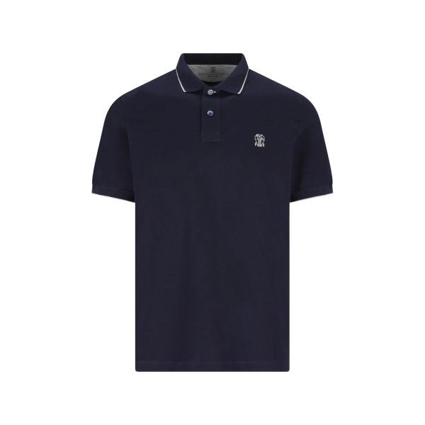 logo-embroidered polo shirt