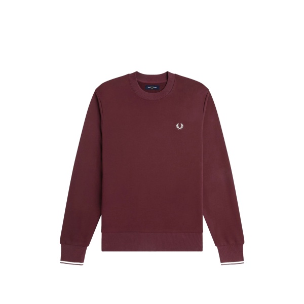 logo-embroidered ribbed sweatshirt