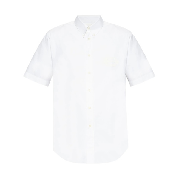 logo-embroidered shirt