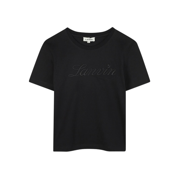 logo-embroidered T-shirt