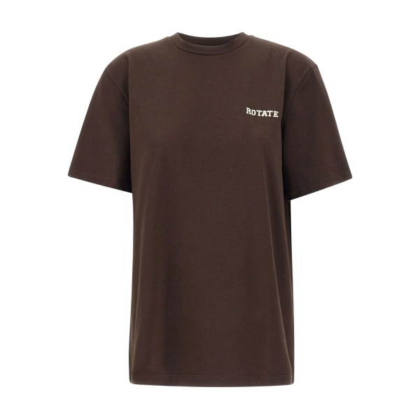 logo-embroidery crew-neck T-shirt